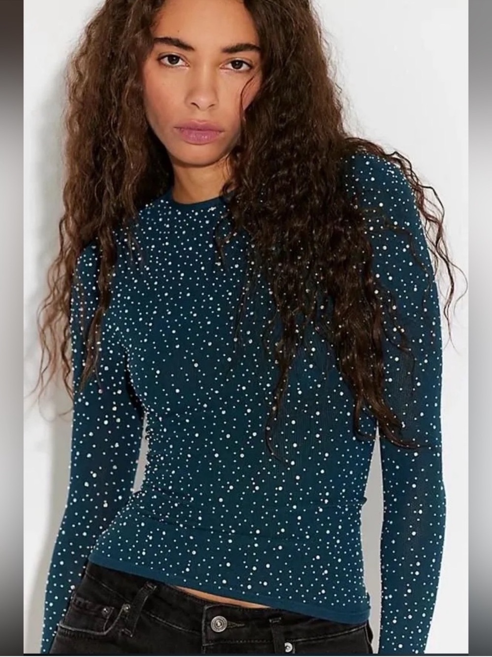 Free People Night Sky Long Sleeve top